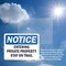 Signmission Entering Private Property Stay On Trail OSHA Notice Sign, Plastic, 10in W x 7in L, 2PK OS-2PACK-NS-P-710-L-12090 - alternate 2